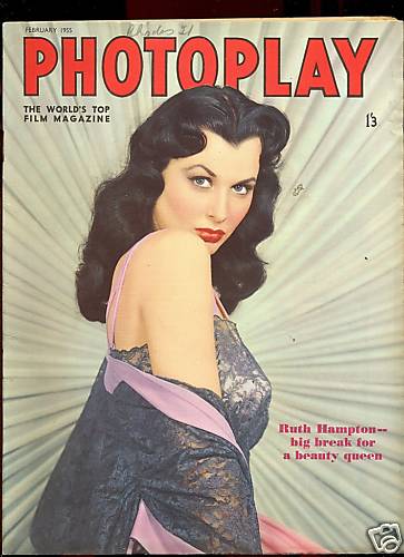 PHOTOPLAY (UK) magazine side cover Issue 60 February 1955