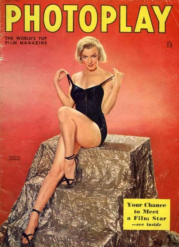 PHOTOPLAY (UK) magazine side cover Issue 65 July 1955