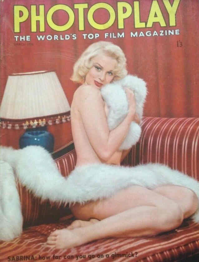PHOTOPLAY (UK) magazine side cover Issue 73 March 1956