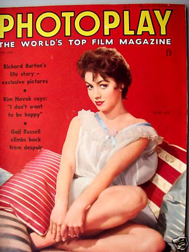 PHOTOPLAY (UK) magazine side cover Issue 75 May 1956