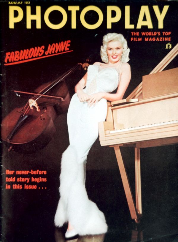PHOTOPLAY (UK) magazine side cover Issue 90 August 1957