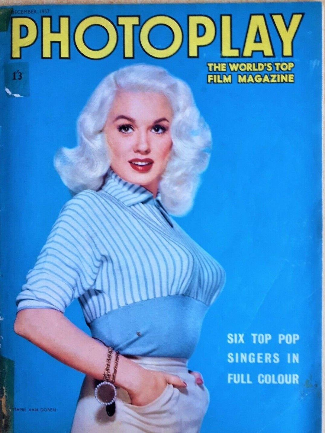 PHOTOPLAY (UK) magazine side cover Issue 94 December 1957