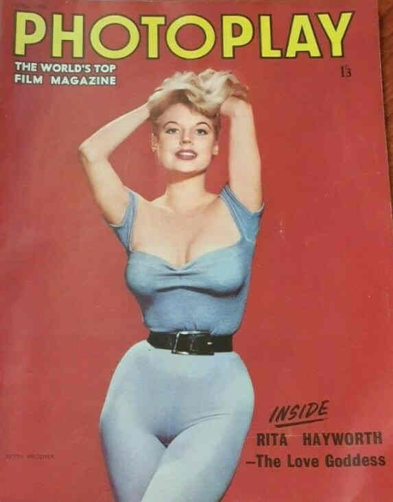 PHOTOPLAY (UK) magazine side cover Issue 98 April 1958
