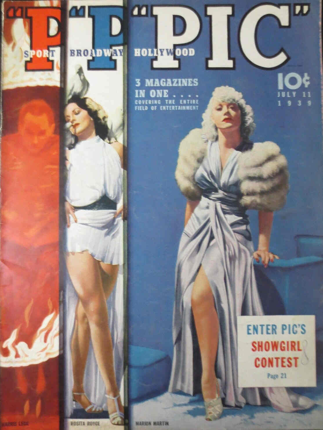 PIC magazine cover 11 July 1939