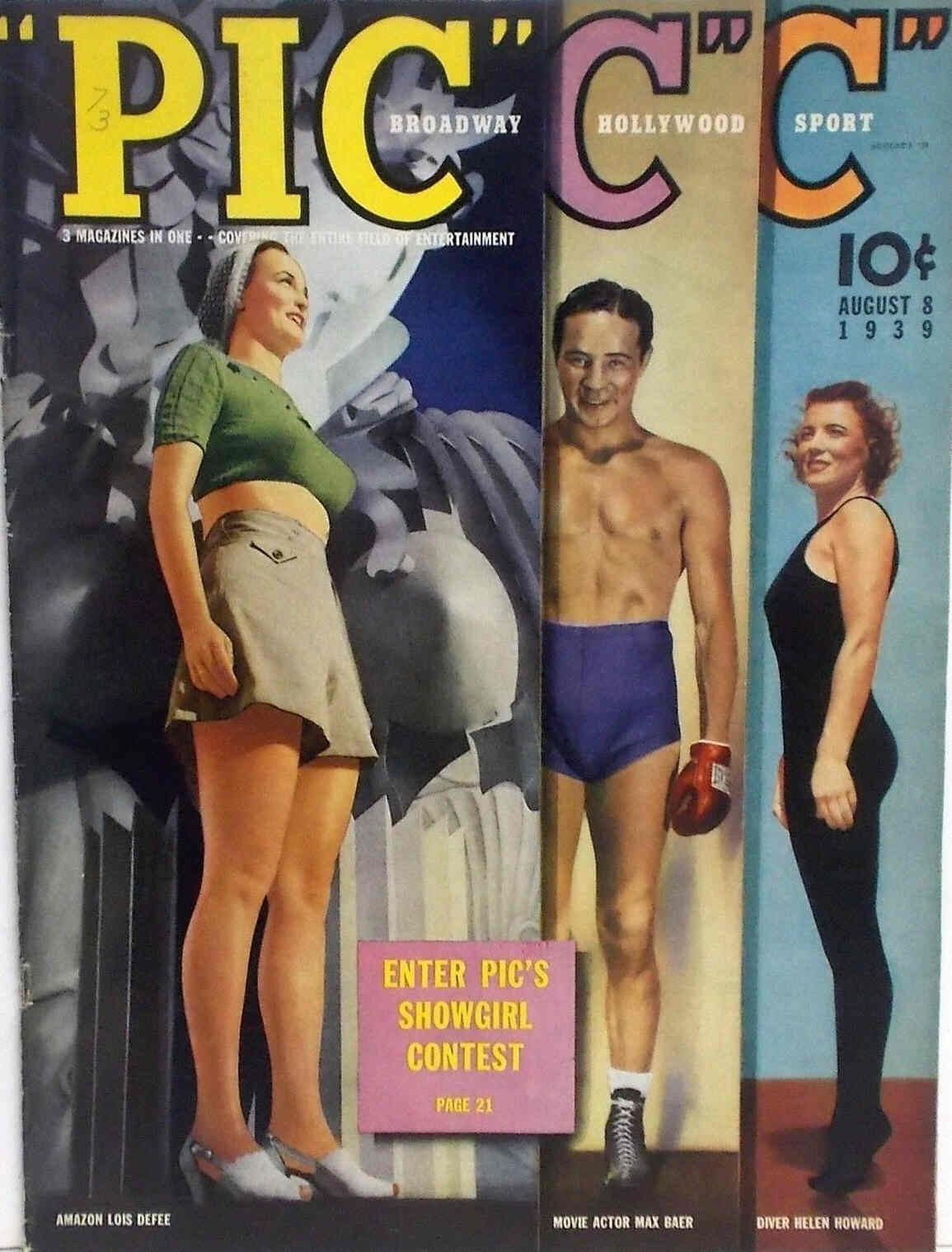 PIC magazine cover 8 August 1939