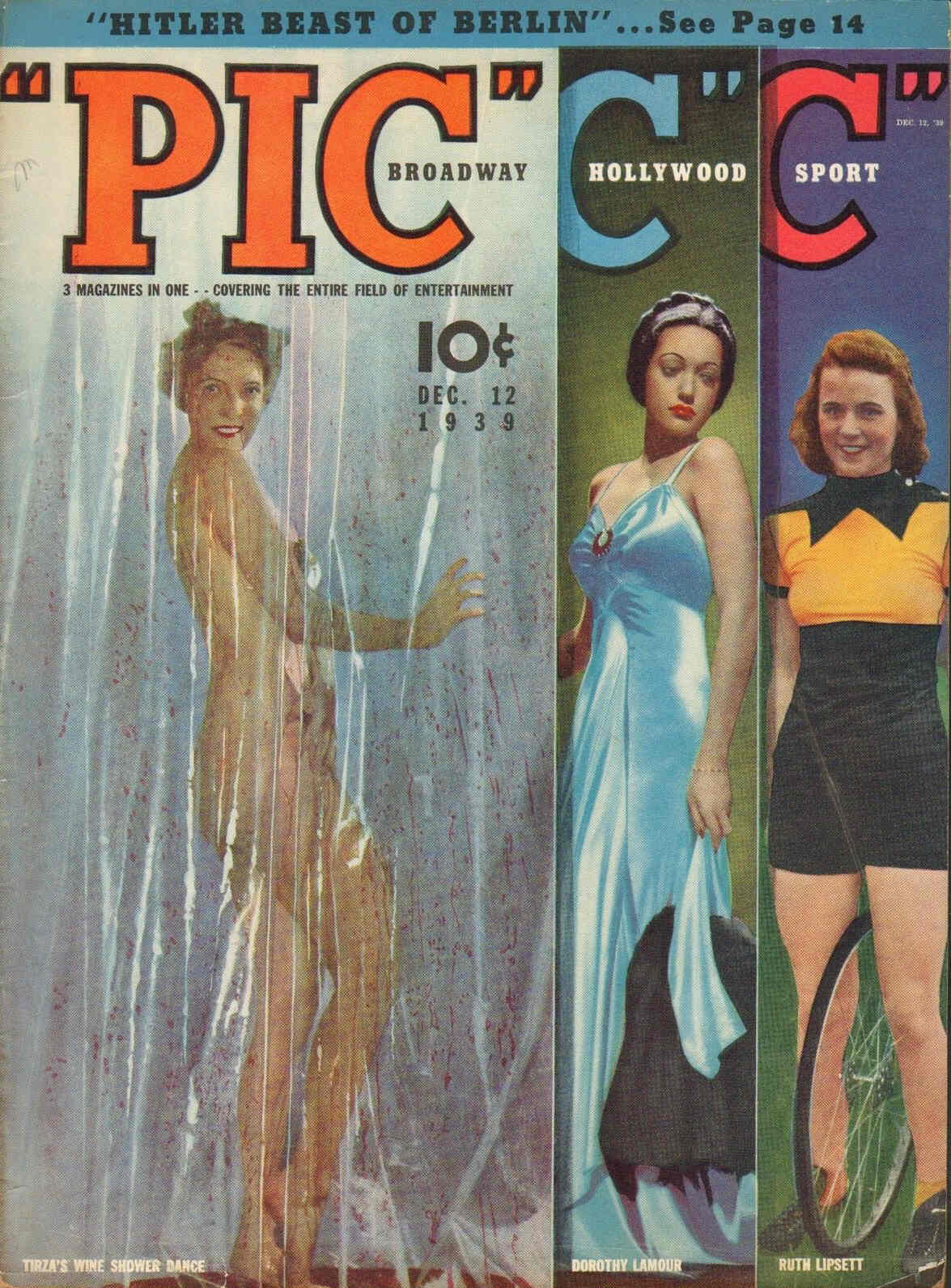PIC magazine cover 12 December 1939