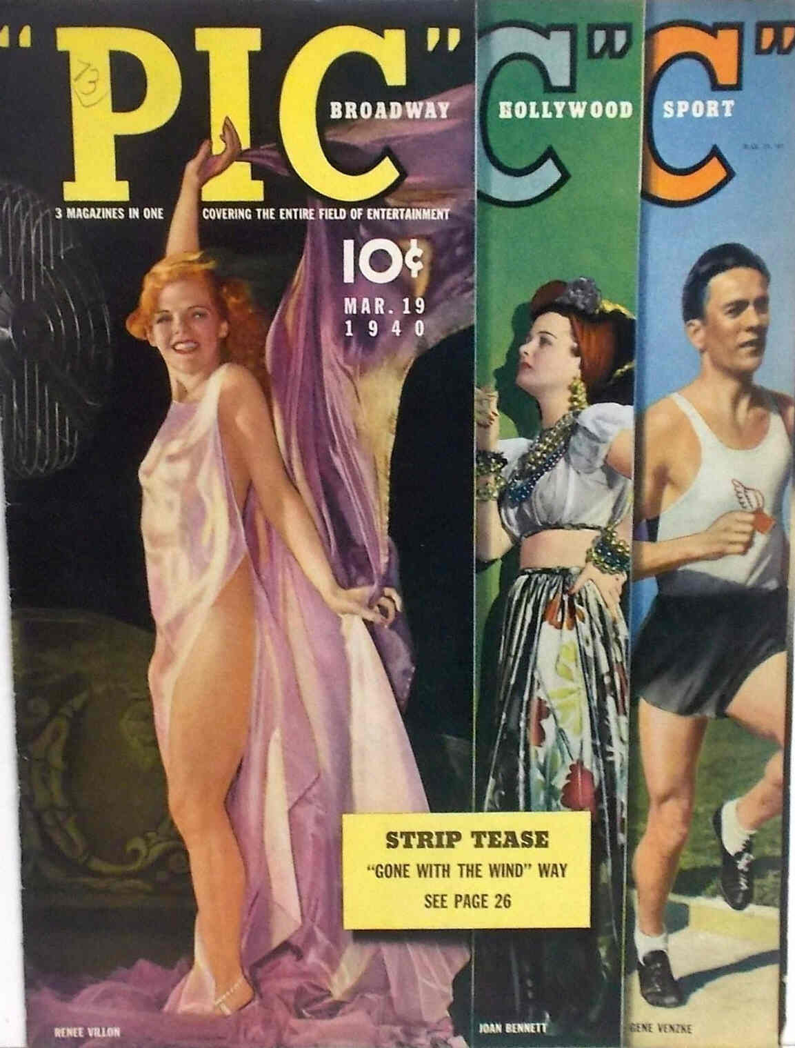 PIC magazine cover 19 March 1940