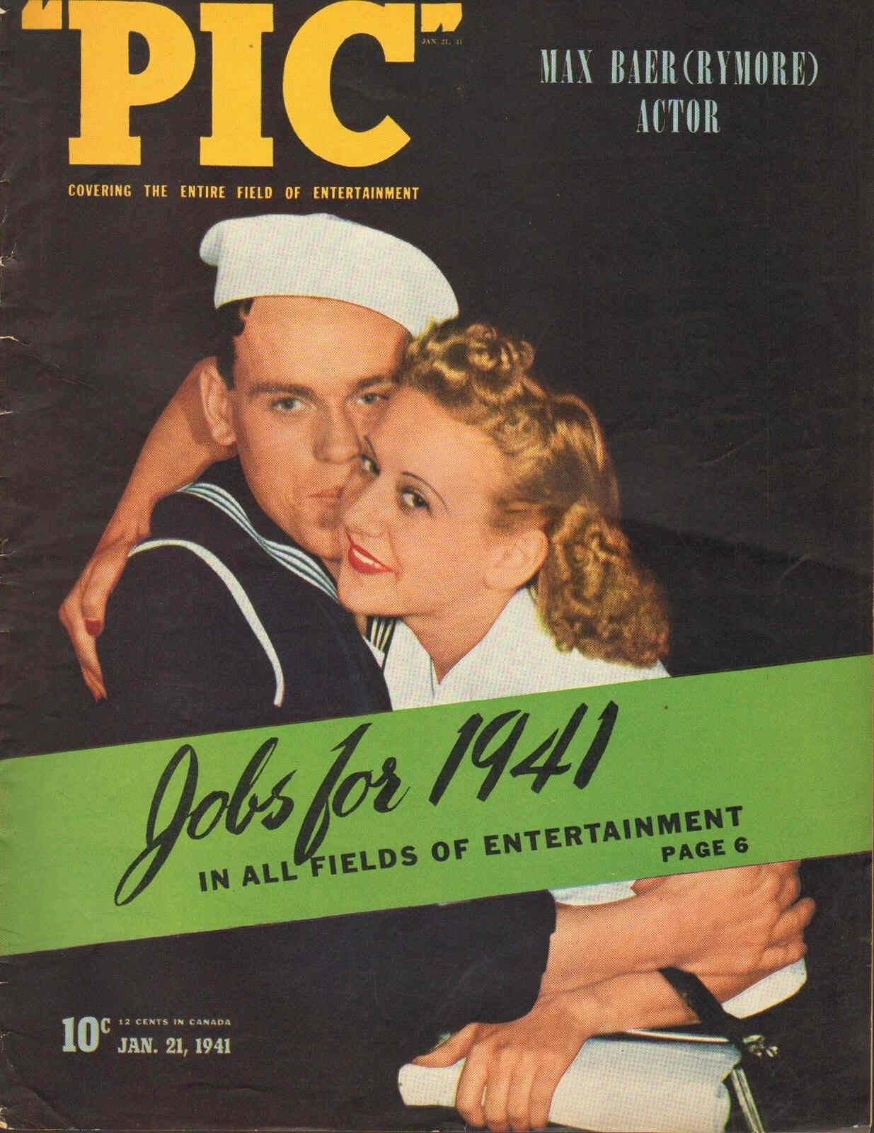 PIC magazine side cover 21 January 1941