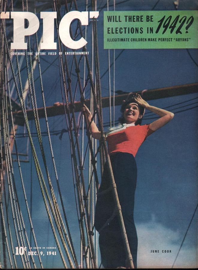 PIC magazine side cover 9 December 1941