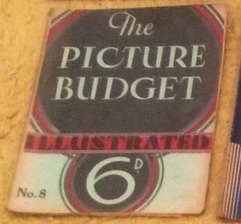 PICTURE BUDGET ILLUSTRATED | THE magazine side cover Issue 8  1931