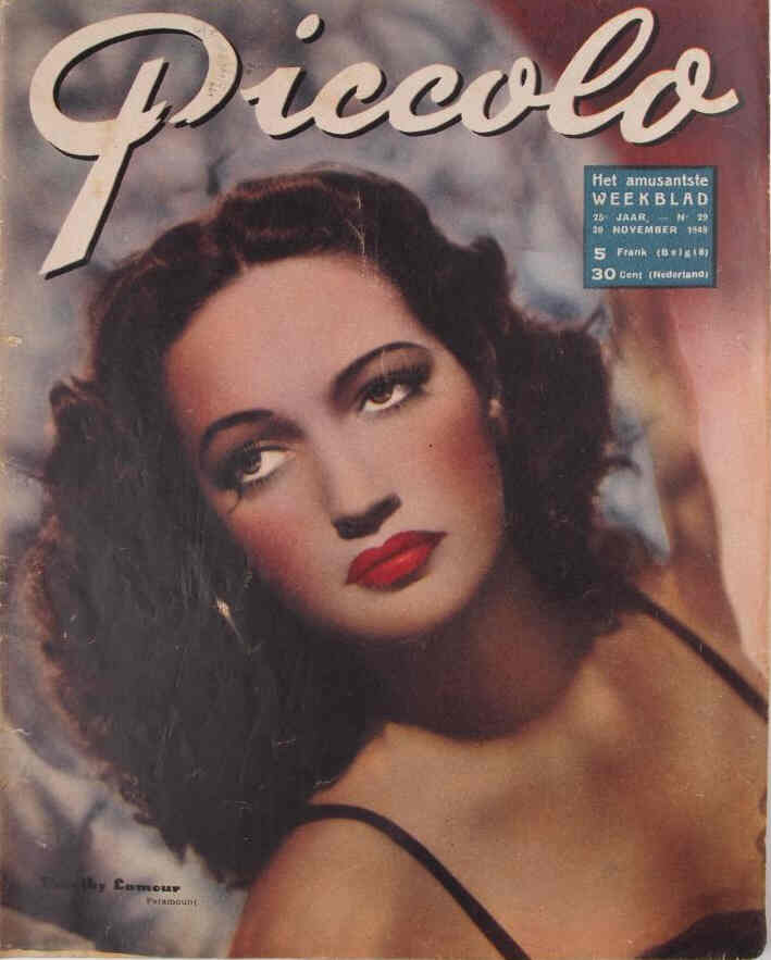 PICCOLO magazine side cover 20 November 1949