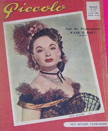 PICCOLO magazine side cover 7 September 1952