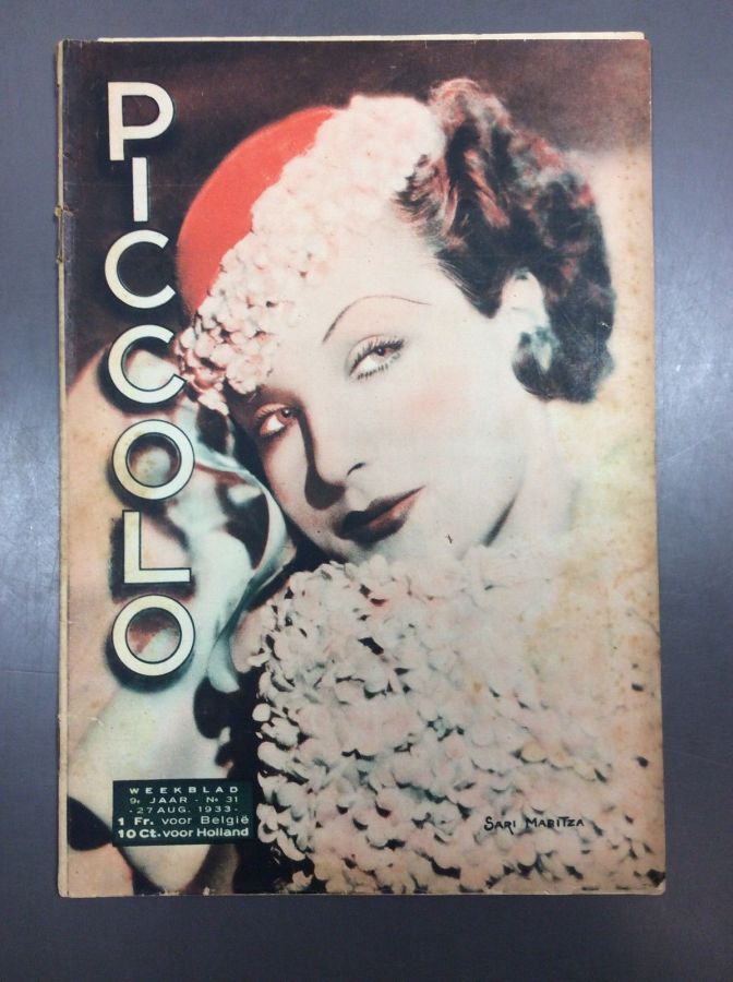 PICCOLO magazine side cover Issue 31 27 August 1933