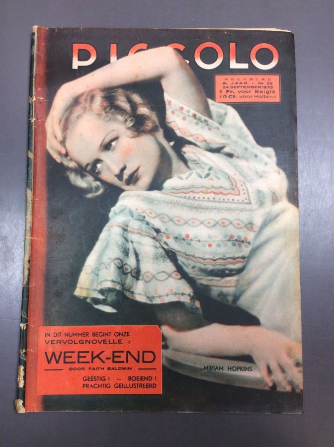PICCOLO magazine side cover Issue 35 24 September 1933