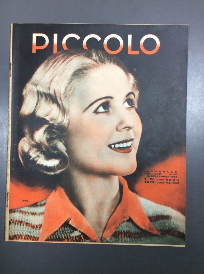 PICCOLO magazine side cover Issue 34 16 September 1934
