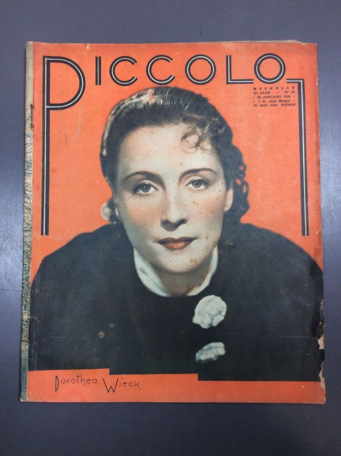 PICCOLO magazine side cover Issue 52 20 January 1935
