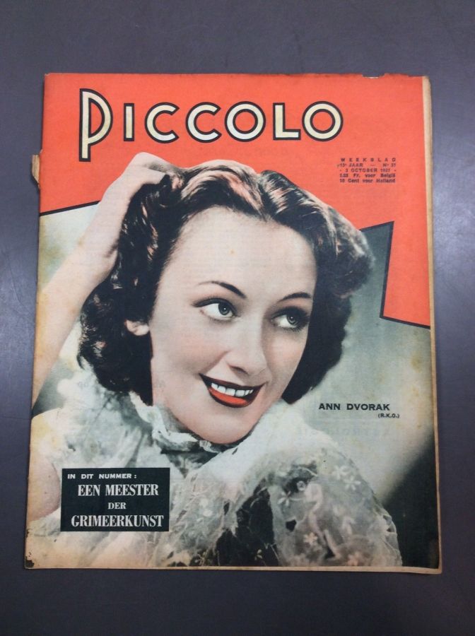 PICCOLO magazine side cover Issue 37 3 October 1937