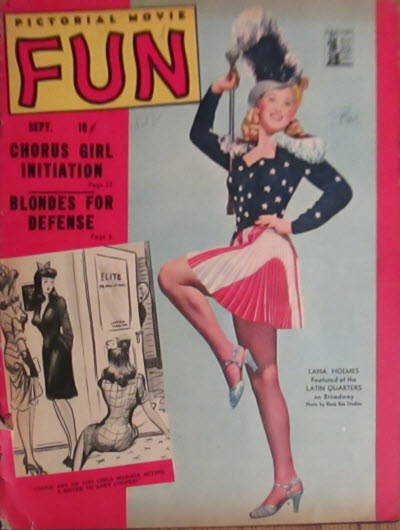PICTORIAL MOVIE FUN magazine cover  Vol 2 # 7 September 1942