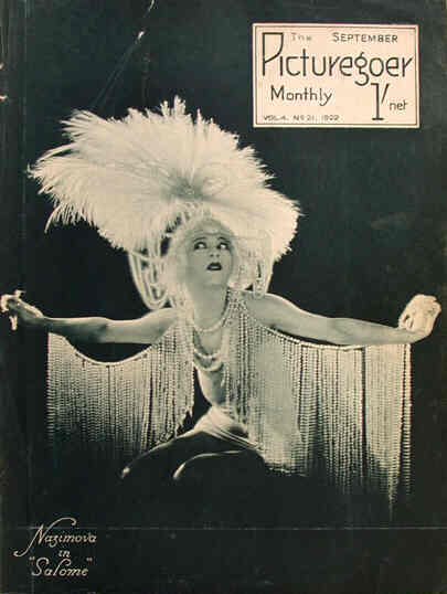 PICTUREGOER magazine side cover Issue 21  Monthly September 1922