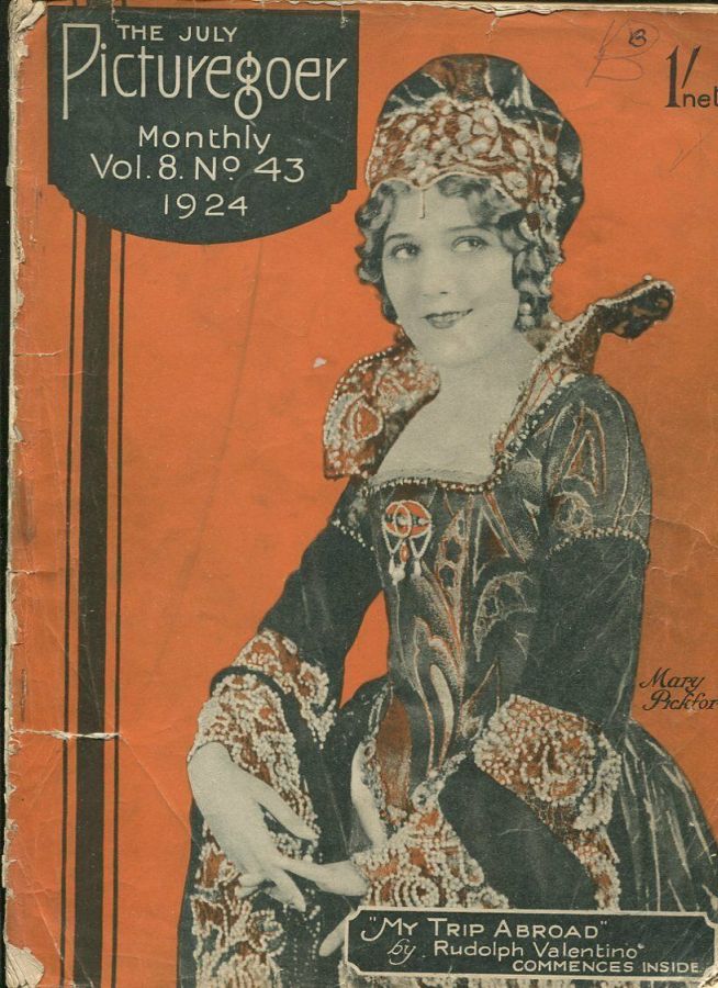 PICTUREGOER magazine side cover Issue 43  Monthly July 1924