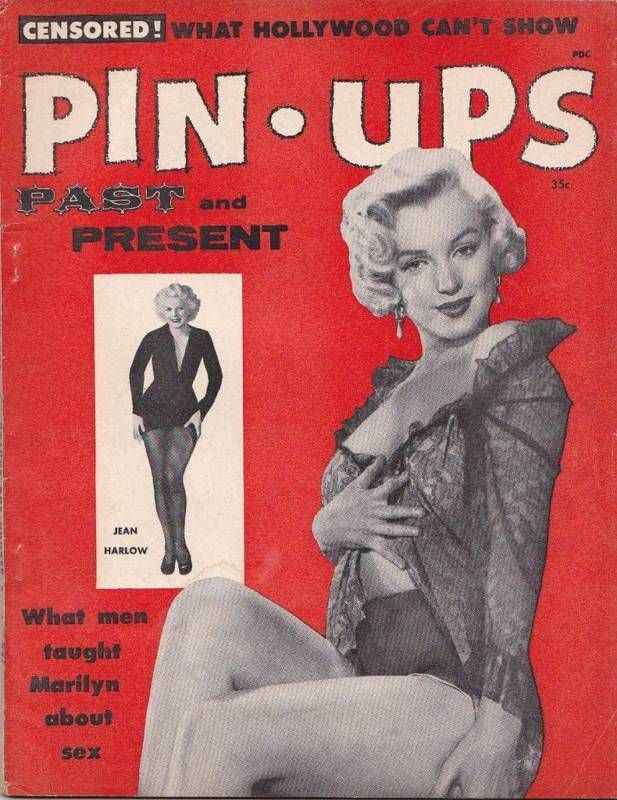 PINUPS PAST AND PRESENT magazine side cover  Vol 1 # 6  1955