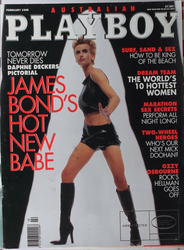 PLAYBOY (Australia) magazine side cover  February 1998