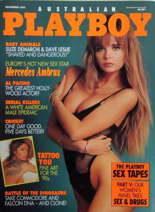 PLAYBOY (Australia) magazine side cover  December 1993