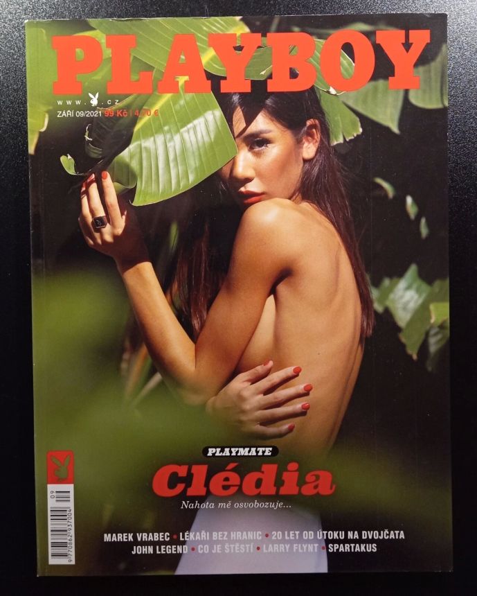 PLAYBOY CZECH magazine side cover  September 2021