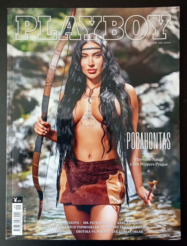 PLAYBOY CZECH magazine side cover  September 2024