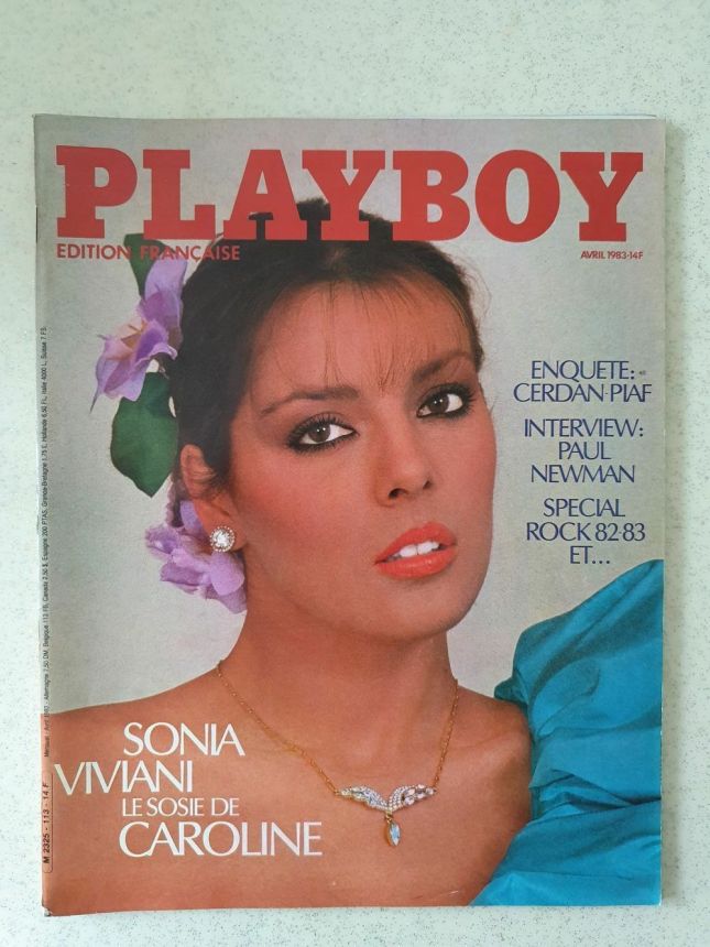 PLAYBOY (FR) magazine side cover Issue 113  April 1983