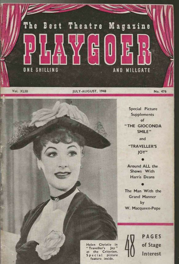 PLAYGOER magazine cover Issue 476 July/August 1948