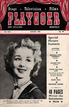 PLAYGOER magazine cover August 1950