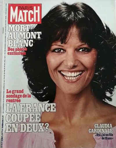 PARIS MATCH magazine side cover Issue 1477 16 September 1977