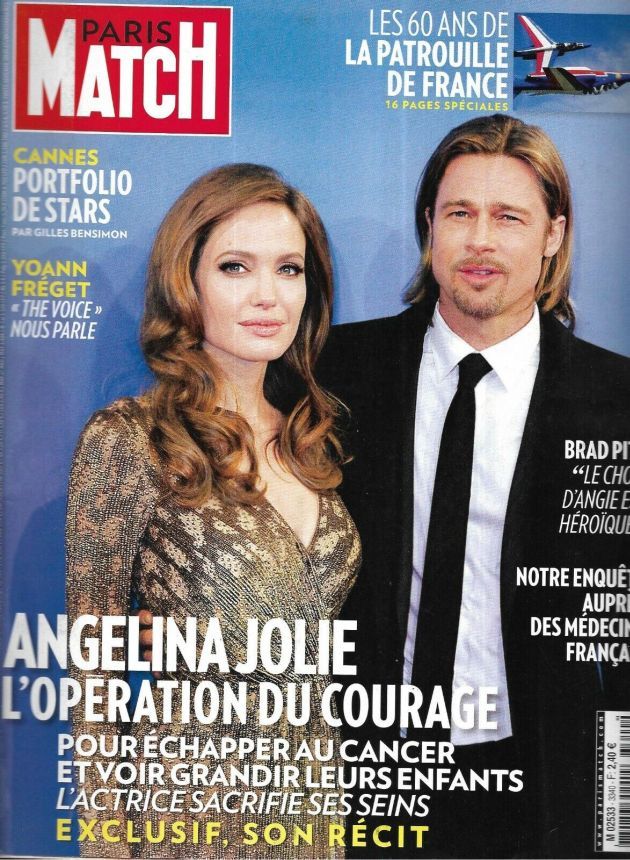 PARIS MATCH magazine side cover Issue 3340 22 May 2013
