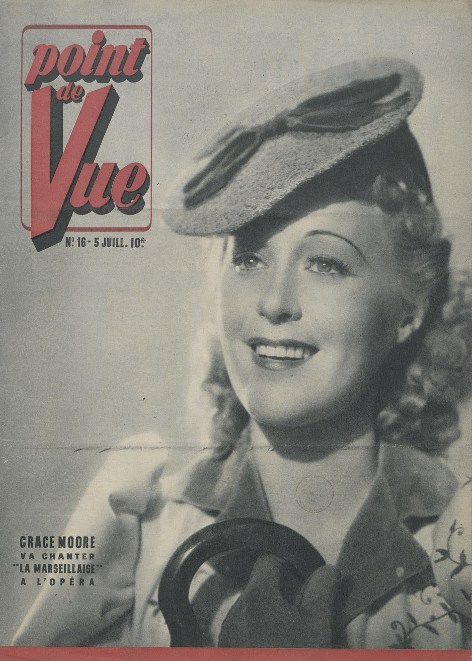 POINT DE VUE magazine cover Issue 16 5 July 1945