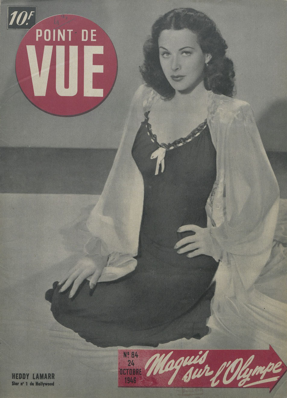 POINT DE VUE magazine cover Issue 84 24 October 1946