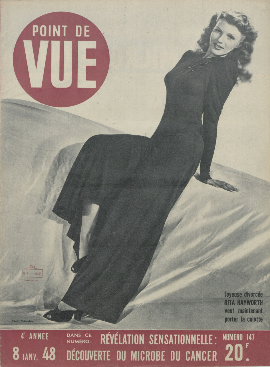 POINT DE VUE magazine cover Issue 147 8 January 1948