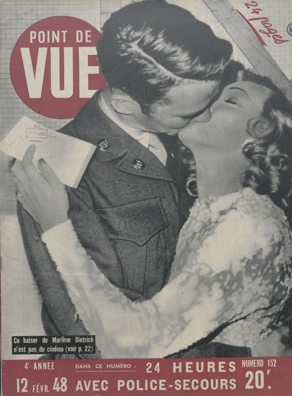 POINT DE VUE magazine cover Issue 152 12 February 1948