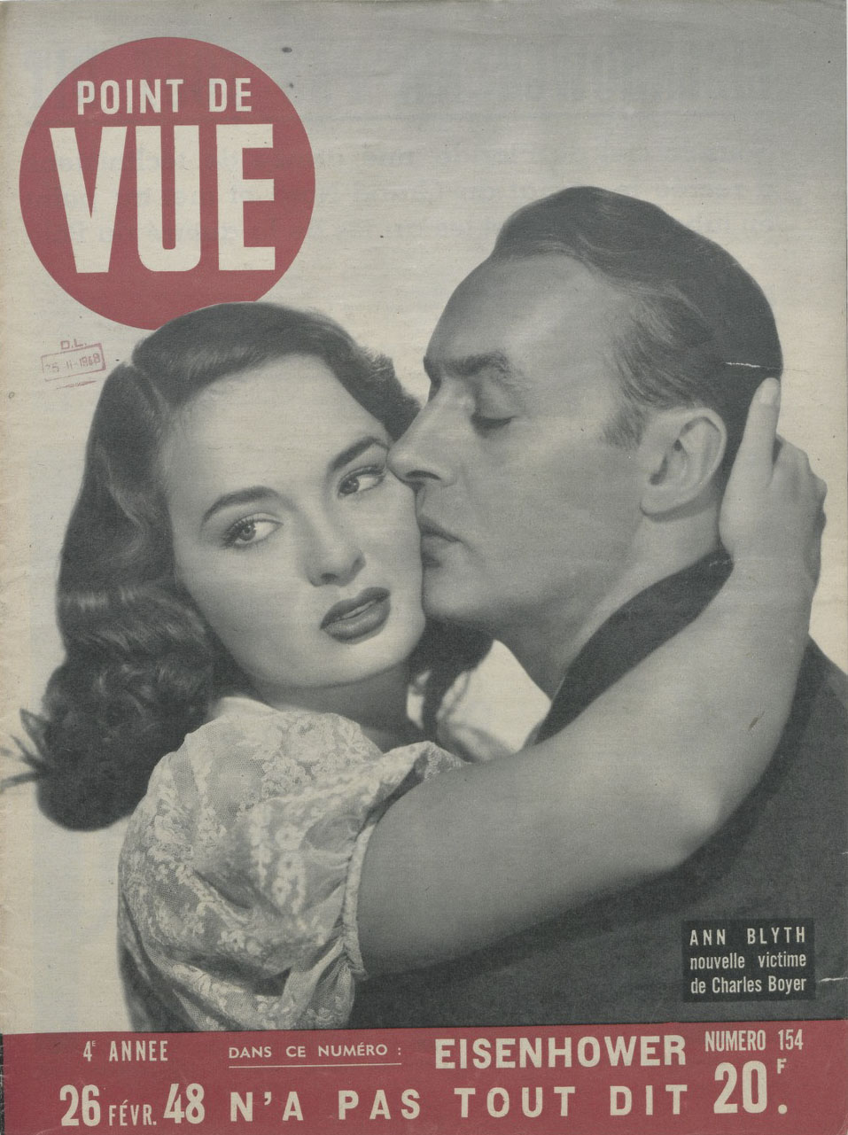 POINT DE VUE magazine cover Issue 154 26 February 1948