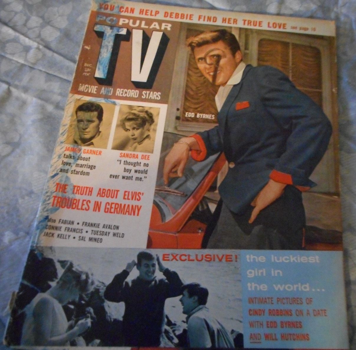 POPULAR TV MOVIE AND RECORD STARS magazine cover December 1959