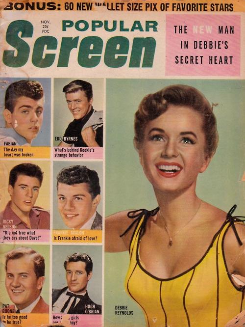 POPULAR SCREEN (1959) magazine side cover Issue 2 November 1959