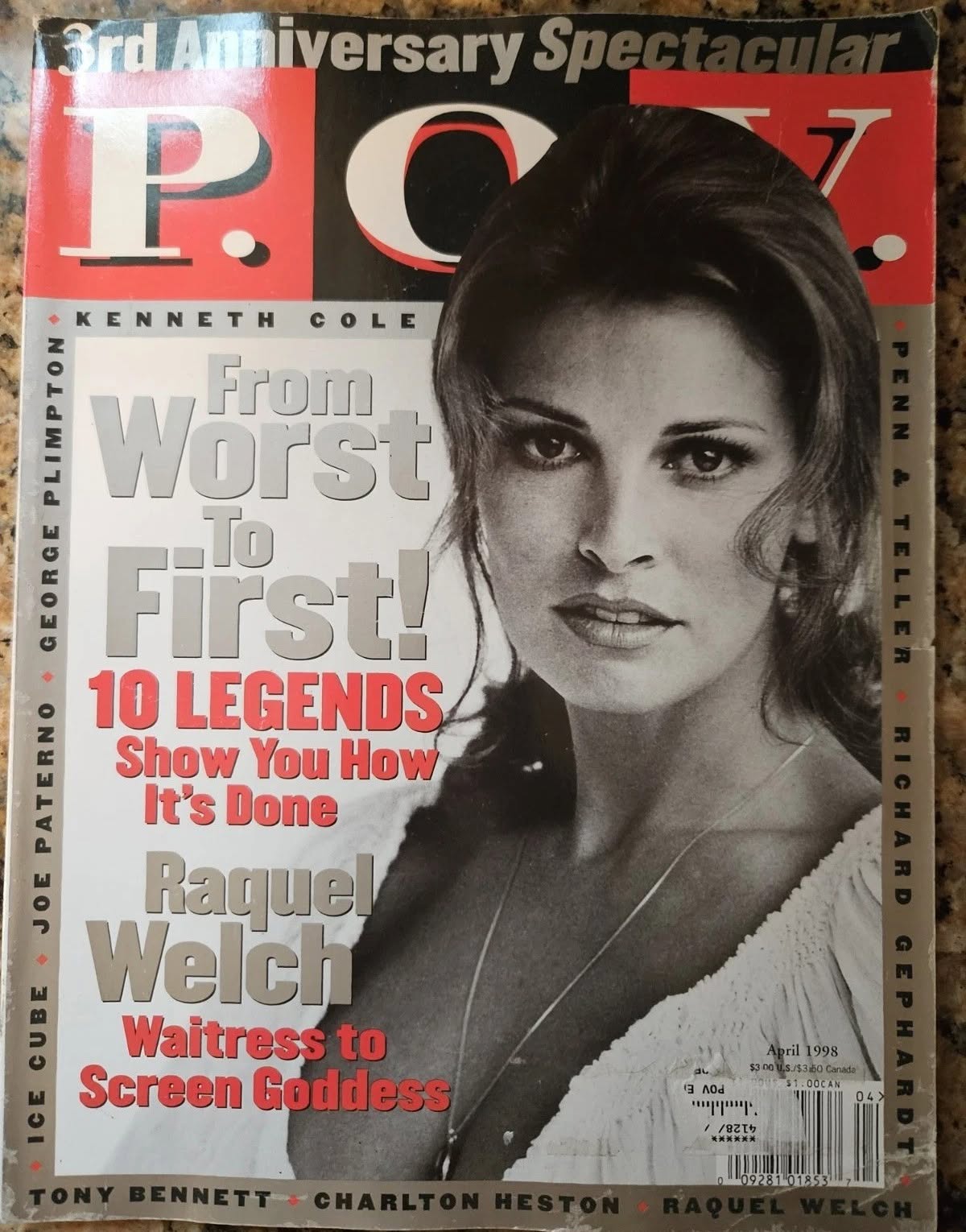 P.O.V.  magazine side cover  April 1998