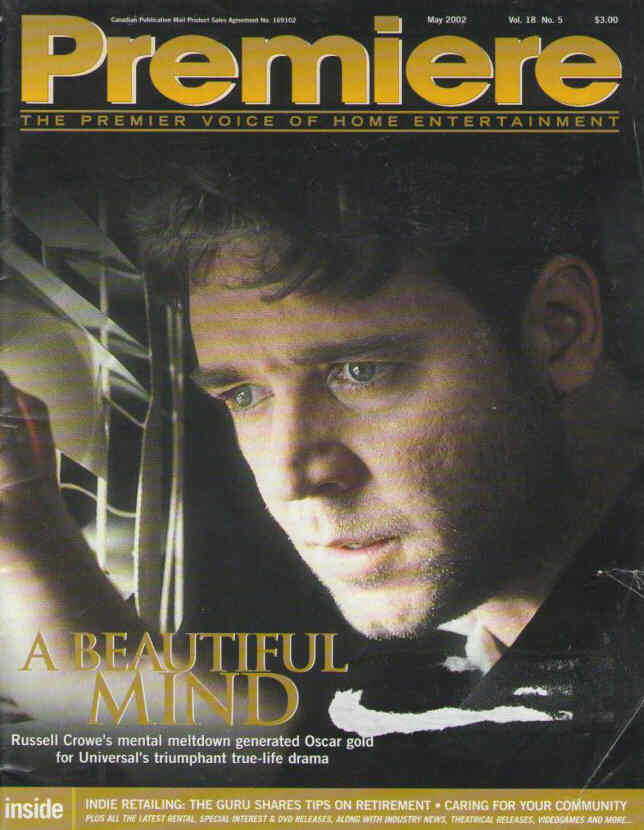 PREMIERE (Canada) magazine side cover May 2002