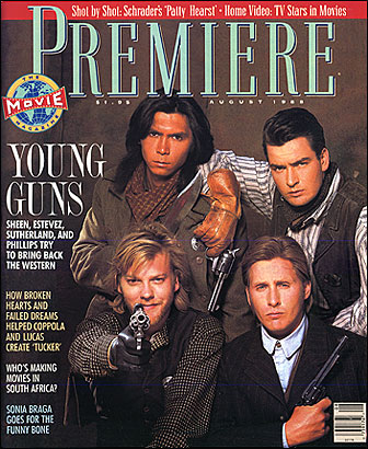 PREMIERE magazine side cover Issue 12 August 1988