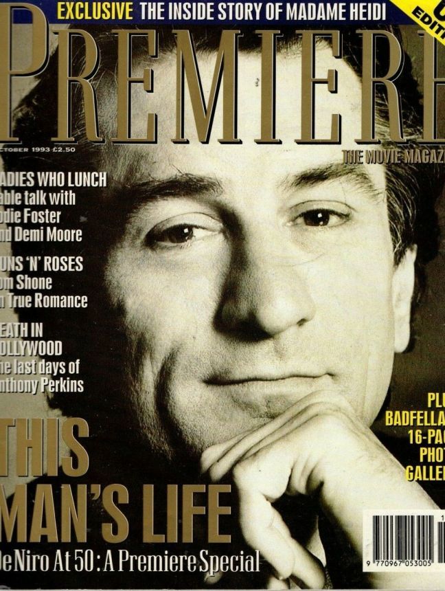 PREMIERE UK magazine side cover Issue 9  Vol 1 # 9 October 1993