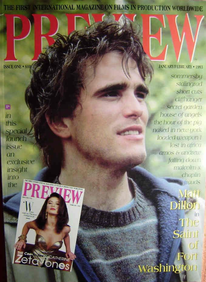 PREVIEW magazine cover Issue 1 January/February 1993