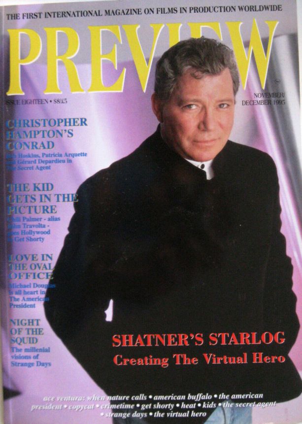 PREVIEW magazine cover Issue 18 November/December 1995