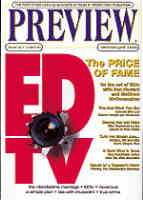 PREVIEW magazine cover Issue 38 March/April 1999