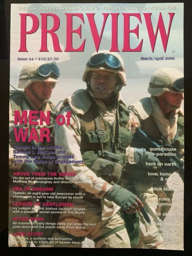 PREVIEW magazine cover Issue 44 March/April 2000