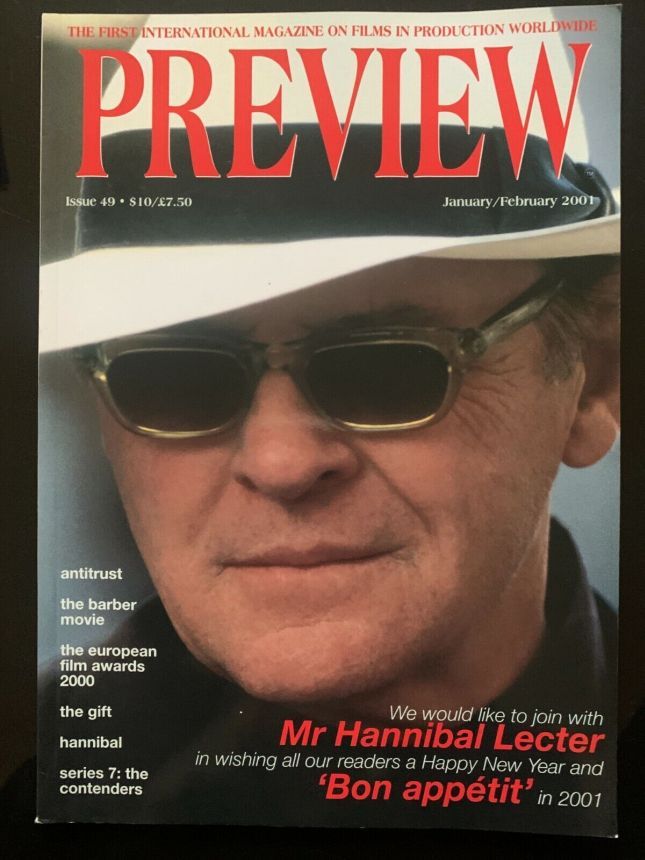 PREVIEW magazine cover Issue 49 January/February 2001